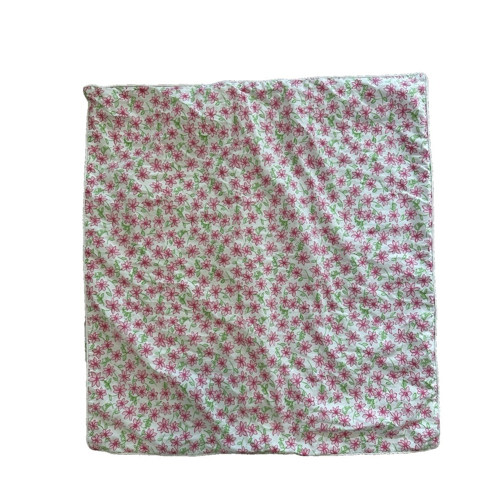 Lilly Pulitzer Perfectly Patched Pillow Case Throw 90s Pink Flowers Square 24x24